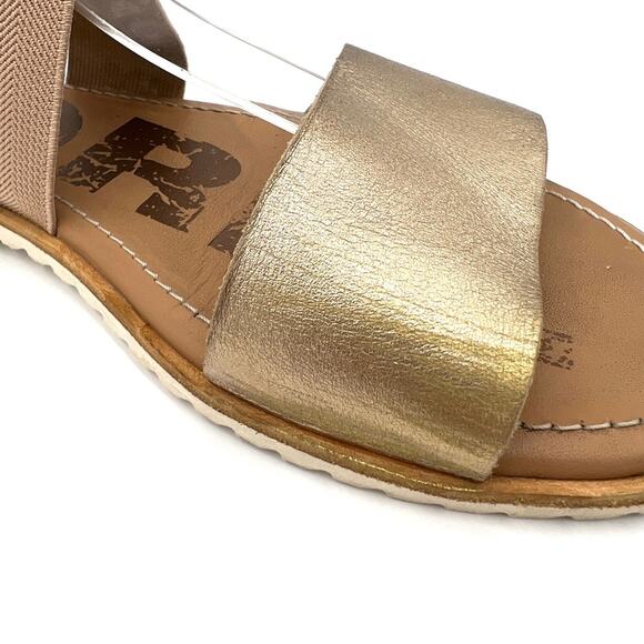 Sorel Ella II Leather Sandals Metallic Gold- Size 7.5 - Picture 11 of 11